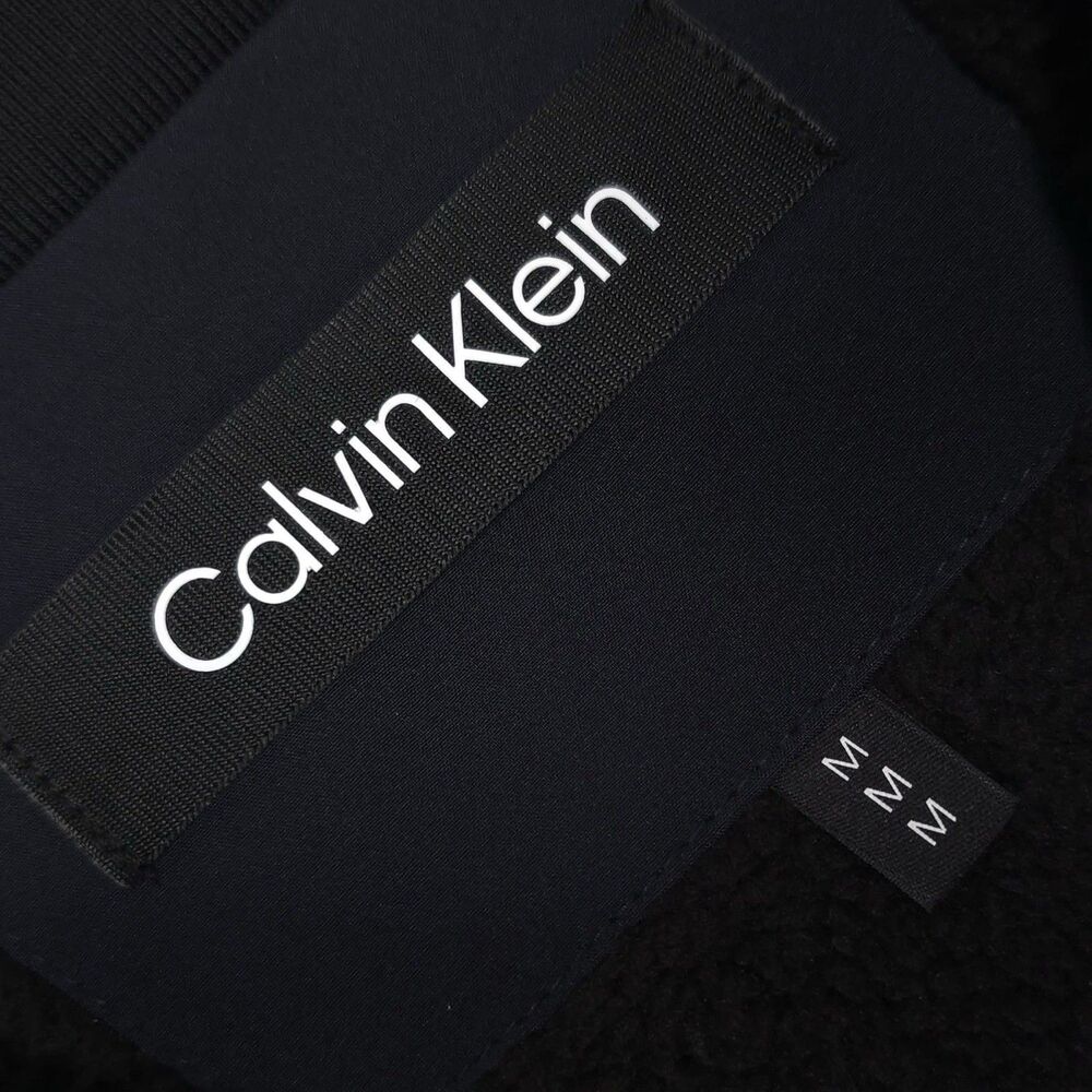 Calvin Klein New Men’s Jacket MEDIUM Sherpa Lined Infinite Soft Shell True NAVY - Picture 2 of 16